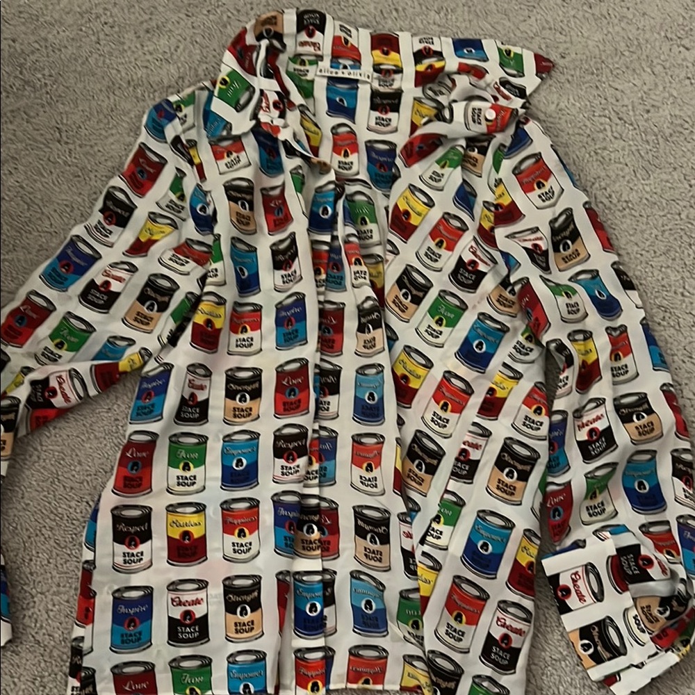 Alice + Olivia Pop Art Can Print Shirt